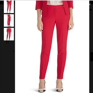 NWOT ❤️ WHBM Red Tapered Ankle Pants 10R